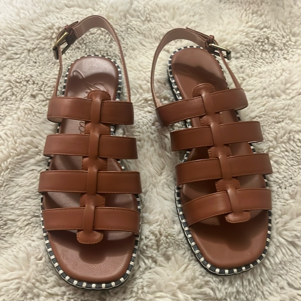 J. Crew Brown Leather Fisherman Strappy Sandals